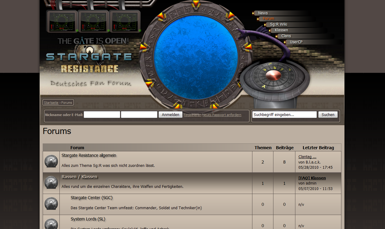 Beispiel eines einfachen Forums einer Spiele-Fanseite umgesetzt mit Drupal von DROWL Drupal Forum Entwicklung & Integration