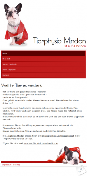 Mobile Device (Tablet / Smartphone) Darstellung der Website Individuelles Responsive Webdesign für Drupal CMS