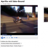 Integration eines hochgeladenen Videos durch Einsatz des Multimedia-Paketes.